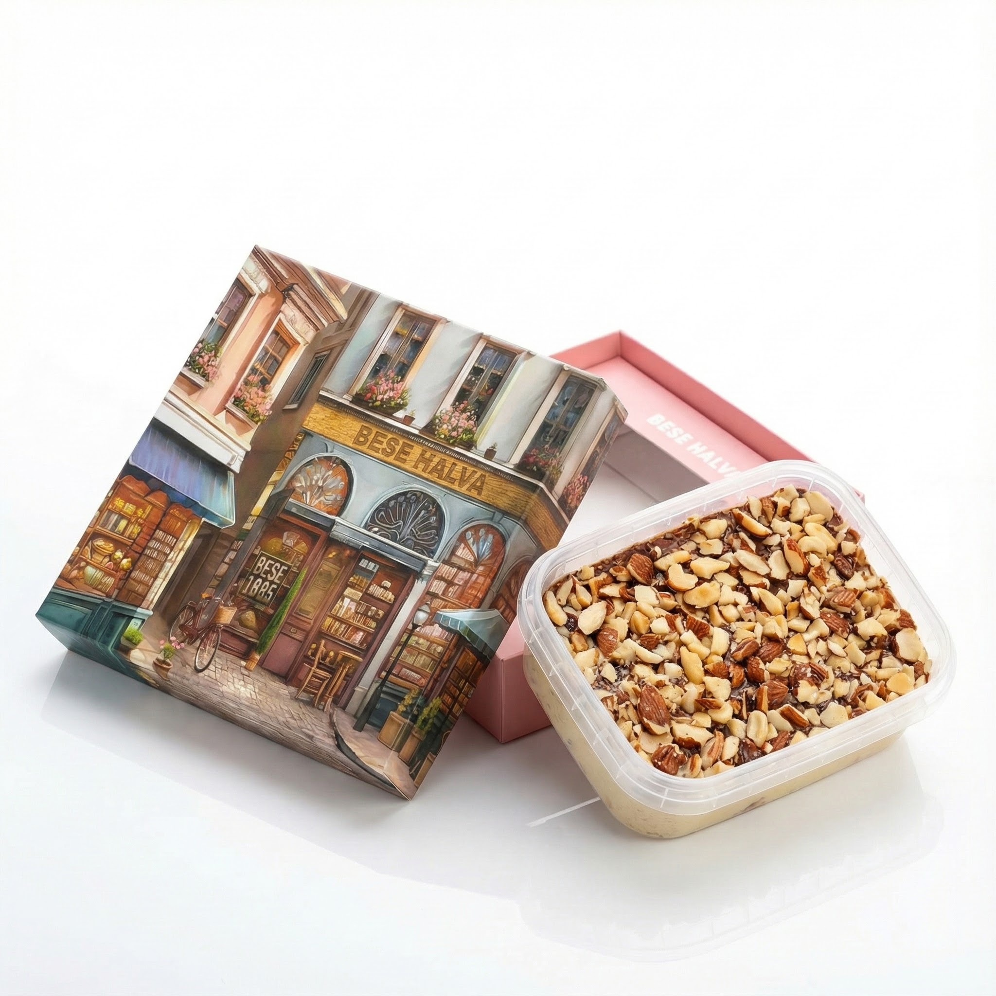 Hediye Kutusunda Bademli Ve Cikolatali